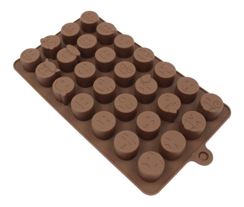 Forma Silicone Para Chocolate Emoji