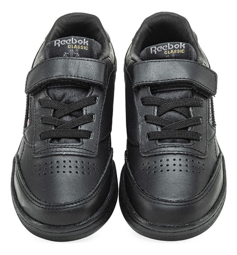 Reebok Zapatilla Con Velcro Y Elastico Club C 1v Niños