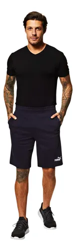 Short Masculino Essentials No. 1 Logo Jersey 10 Puma New Navy Geométrico M