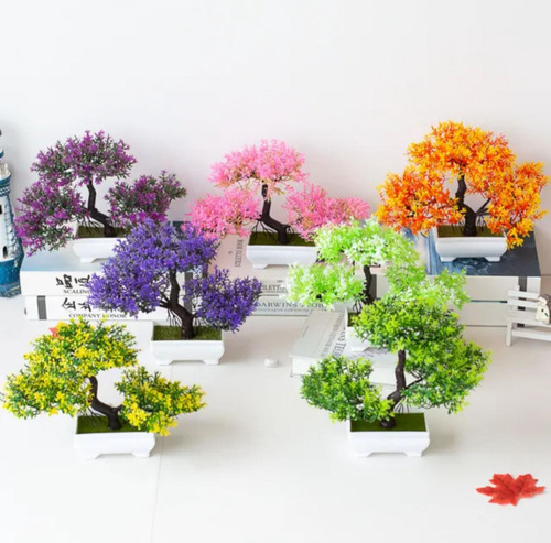 Árbol Bonsai Artificial Con Maceta Decoración Oficina Hogar