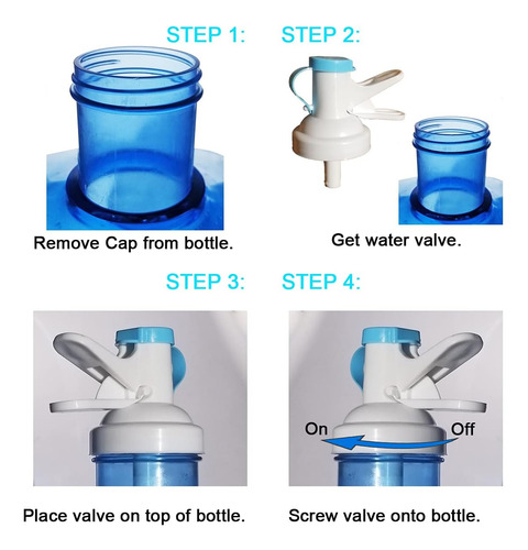 Válvula Dispensadora De Agua Para Botella De Agua Con Rosca