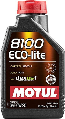 Aceite Motul 8100 Eco-lite 0w20 Full Sintetico Somos Tienda