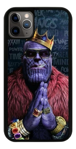 Funda Uso Rudo Tpu Para iPhone Thanos Bling Corona Joyas