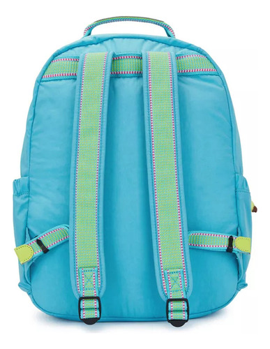 Mochila Kipling Seoul Seoul Color Fresh Aqua Diseño Liso 27l