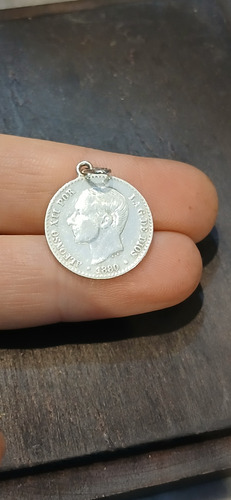 Moneda 50 Cent. De Plata De Alfonso Xii De 1880 (Usado)