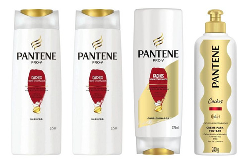 Kit Pantene Cachos 2 Sh 175ml + 1 Cond 175ml + 1 Cr Pentear