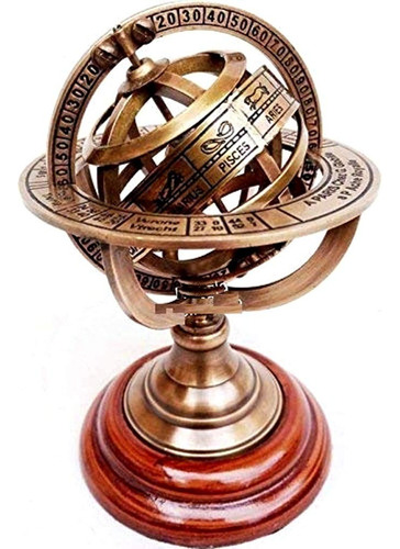 Thor Instruments Astrolabio De Esfera Armilar De Latón Sobr