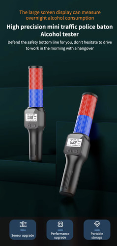 Alcoholimetro Tester Medidor Alcohol No Contacto Policia Usb
