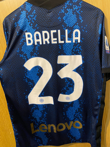Camiseta Inter Milan 2021 Barella Talle L (Usado)