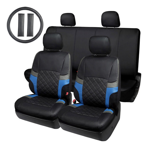 Ford Ecosport juego Cubreasientos Negro - Azul 13 Piezas