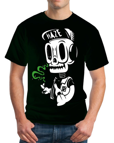 Camisetas Estampadas 100% Algodón Diseño: Calavera Haze