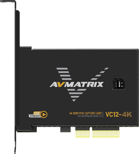 Avmatrix Vc12-4k Placa Capturadora Pci Express Hdmi 2.0 (4k)