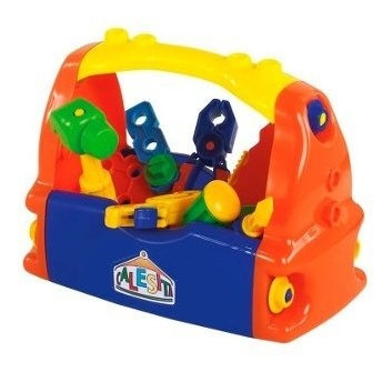 Caja De Herramientas Didactico Calesita 455 Con Casco