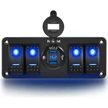 Comprar Panel De Interruptores Basculantes De 4 Unidades Cargad...