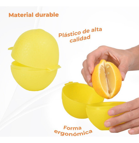 Recipiente De Plástico Para Limón Tutti Color Amarillo