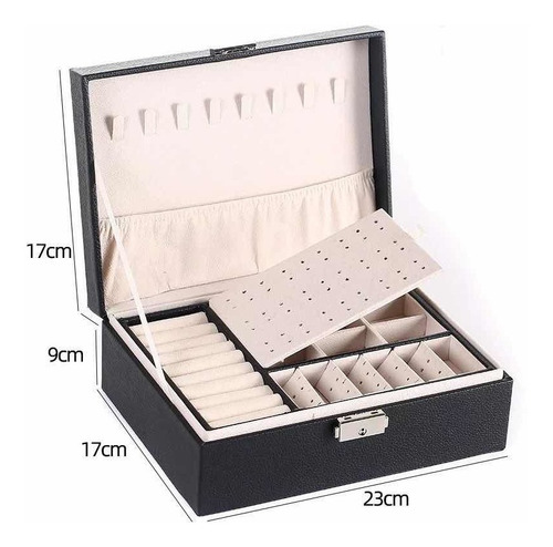 Imagen 3 de 3 de Alhajero Caja Organizadora Para Joyas Anillos Aros Accesorio