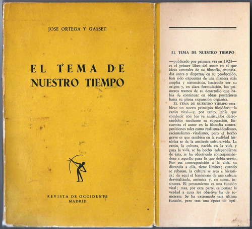 El Tema De Nuestro Tiempo José Ortega Y Gasset (Usado)