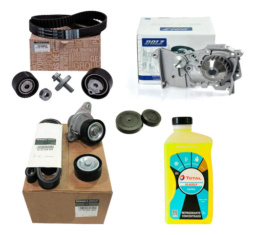 Kit Distribucion+bomba+kit Poly-v Renault Logan 2 1.6 16v