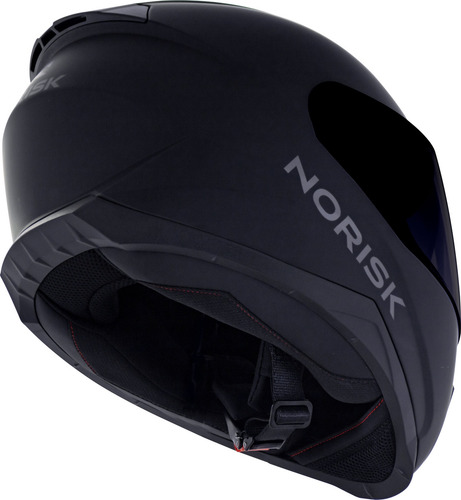 Capacete Norisk Razor Preto Fosco C/ Viseira Fumê Masculino Tamanho Do Capacete 62