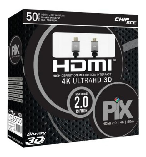 Imagem 1 de 1 de Cabo Hdmi 50mts