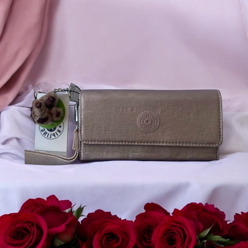 Cartera Kipling Rubi Quartz Metálico Monedero Origina Ac8151