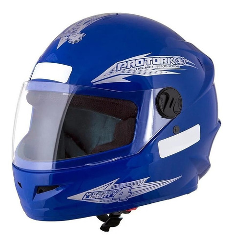 Capacete Para Moto Integral Pro Tork New Liberty Four Cor Azul Tamanho do capacete 60