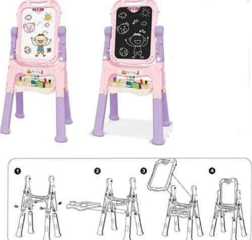 Caballete Para Niños Doble Vista Gis-plumon Caballete Magnet