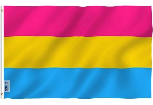 Bandera Anley, Orgullo Pansexual, 100% Poliéster, 90 X 150 C