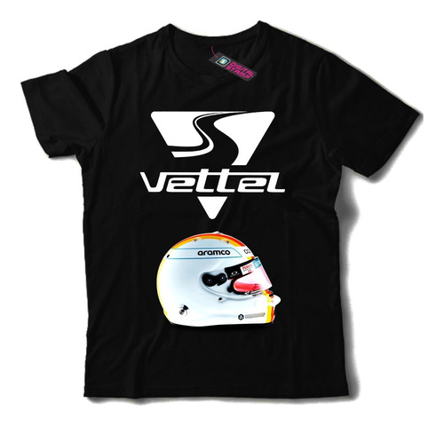 Remera Sebastian Vettel Aston Martin F1 7 Dtg Premium