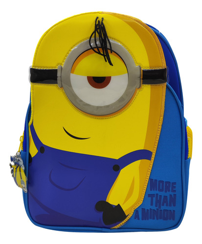 Mochila Minions 12¨ Espalda Infantil Jardin Original Wabro