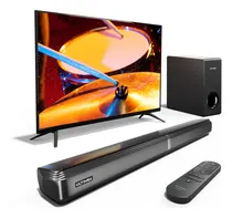 Comprar Ultimea Barra De Sonido De 4.1 Canales Para Tv Inteligente Con Subwoofer, Potencia Máxima 200 W, Barra De Sonido Desmontable 2 En 1 Para Tv, Bluetooth 5.3, Bajos Ajustables, 3 Modos Eq Barra De Sonido
