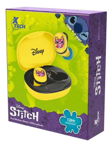 Audífonos Xtech True Wireless Edición Stitch Xth-d70amarillo