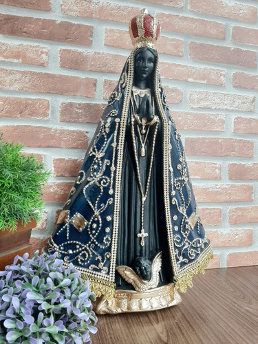 Nossa Senhora Aparecida 44cm Linha Italiana Perfeita