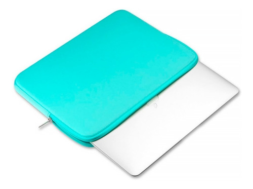 Funda Estuche De Neopreno Notebook Laptop 11'' Verde Agua