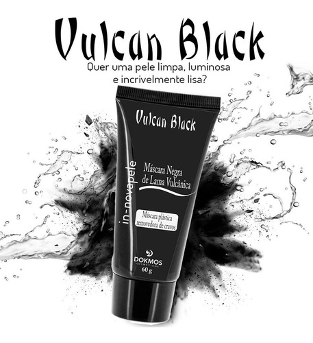 Tira Cravos Máscara Negra Peel Off Vulcan Black (3 Unidades) Tipo De Pele Mista
