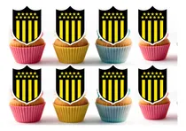 Comprar Topper Para Muffins Pack X 12 De Peñarol Club Atlético Cap Amarillo Peñarol