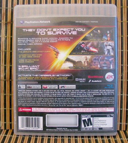 Mass Effect 2 - Ps3 Action Rpg - Bioware / Electronic Arts (Usado)