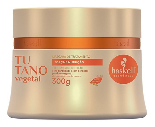Kit Tutano Shampoo 300ml + Máscara 250g C/d-pantenol Haskell