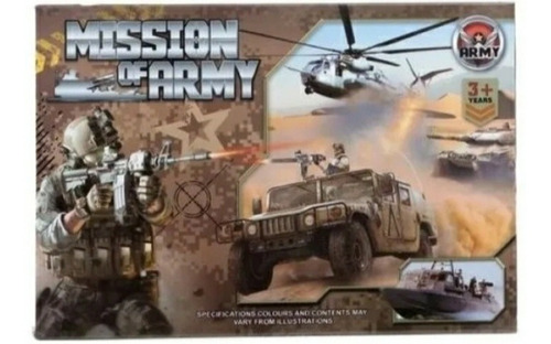 Combo Militar Incluye Helicóptero Soldado Y Armas