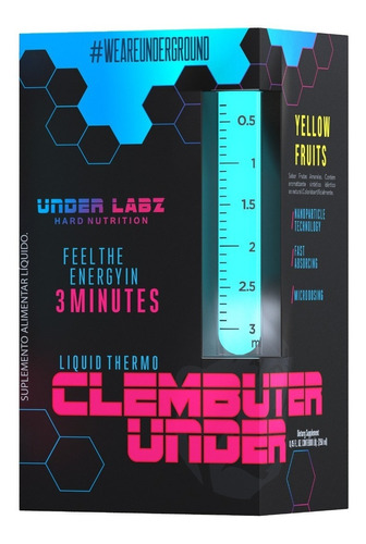 Clembuter Under 250ml - Melhor Termogênico - Under Labz Sabor Yellow Fruits