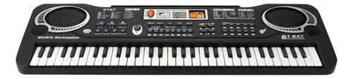 Piano Con Teclado Digital Usb De 61 Teclas Con Micrófono