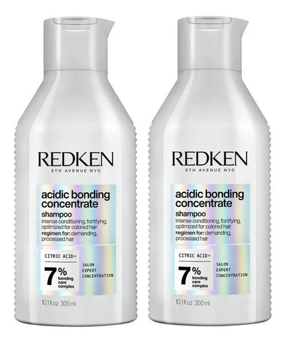 Duo Shampoo Acidic Bonding 300ml Reparador Hidratante Redken