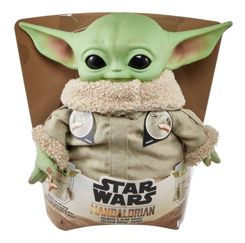 Star Wars Muñeco De Peluche Grogu 3.0 Para Niños Mattel