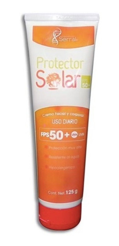 Protector Solar Facial Y Corporal 50 Fps Uva/uvb Serral 125g