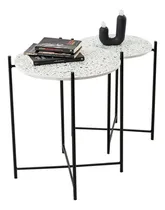 Comprar Mesas Ratonas Redondas Nido Dúo Terrazo Hierro Diseño  Mite