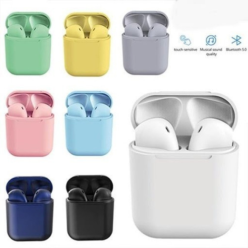 Imagem 3 de 4 de Fone De Ouvido Inpods 12 Sem Fio Bluetooth Tws V5.0 Macarron