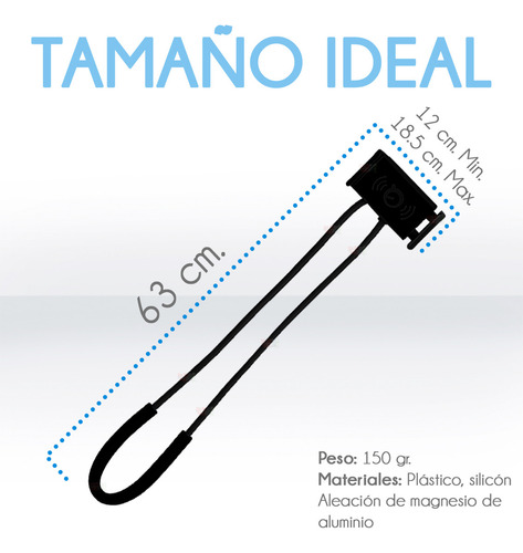 Lazy Neck Phone Holder Soporte Para Celular Slim Company Con Cuello Flexible Para Auto, Cama, Sofá, Mesa