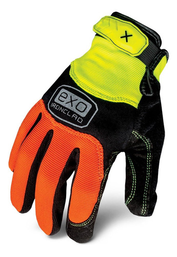 Guantes De Abrasión De Alta Visibilidad Ironclad Exo2-hza-03