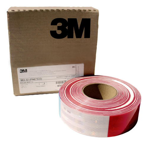 3M Caja Cinta Reflectante 45.7 Mts Color Bicolor