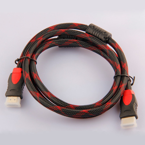 Imagen 3 de 4 de Cable Hdmi De 1.5 Mts Full Hd V1.4 Ficha Oro Velocidad 4k Pc
